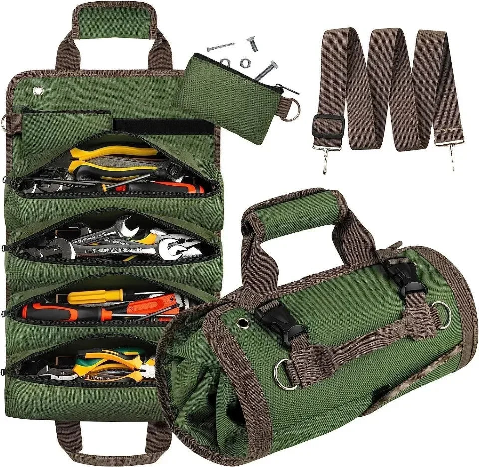 Hardware Tool Bag Portable Storage Container Oxford Waterproof Organizer Bags Outdoors Professional Multi-Pocket Organizer Pouch