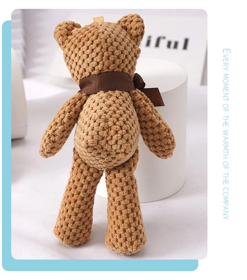 Kids Plush Animals Toys Cute Bear Stuffed Bags Key Pendant Dolls Gifts Birthday Wedding Party Decor Children Baby Bear Stuffed