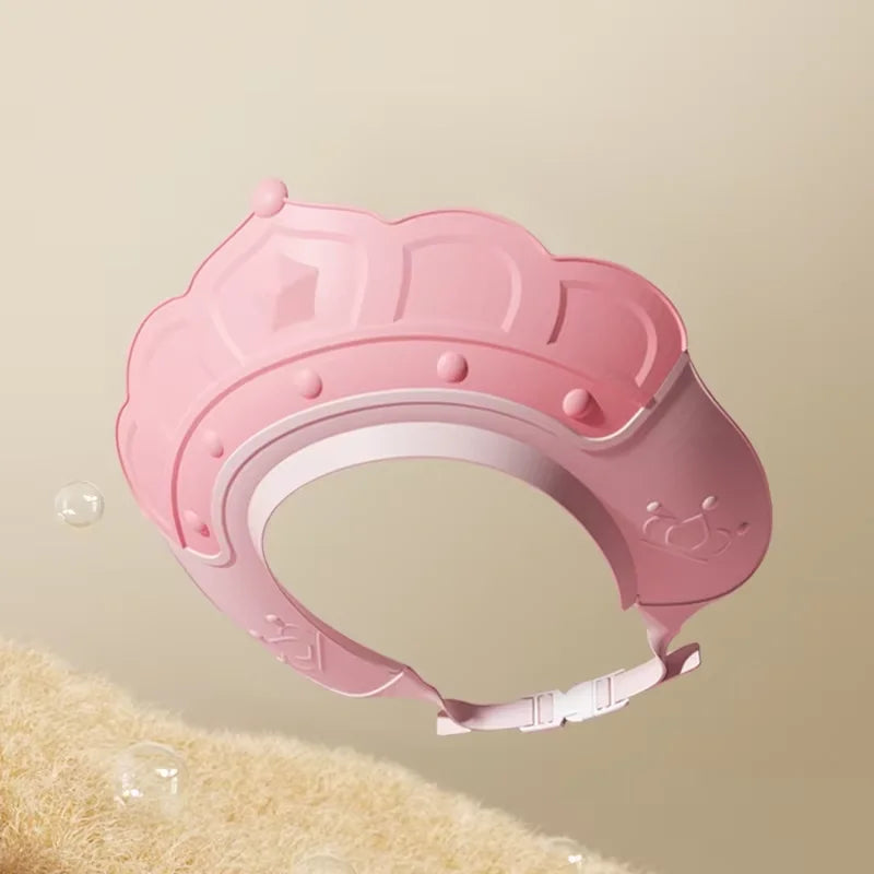 Gorros de baño para bebés, protectores de oído infantiles, gorro de ducha para niños, protector de cabeza para baño, gorro de ducha ajustable para lavar el pelo