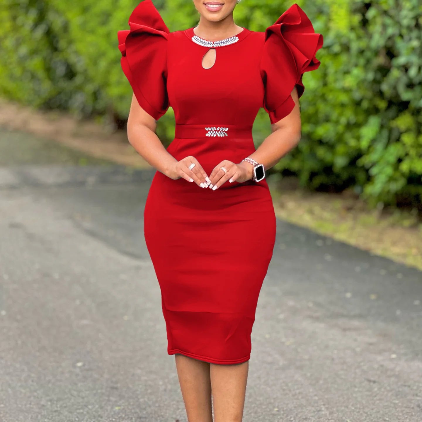Polyester African Party Evening Dresses for Women Summer Elegant African Short Sleeve Long Maxi Dress Gowns Africa Clothing