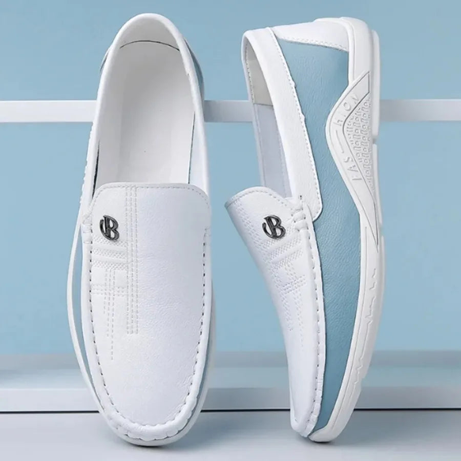 Mens Leather Shoes 2025 Casual Slip on Formal Dress Loafers Breathable Soft Flats for Male Non Slip  Office Work Shoes  sneakers