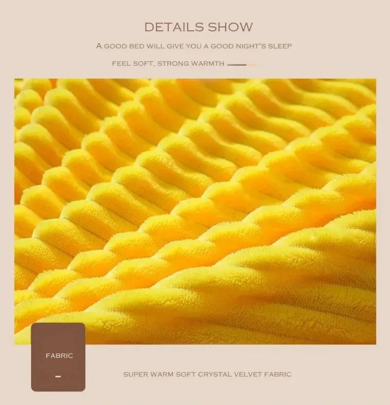 Ultra-mykt fløyelsdynetrekk Varmt tykt sengeteppetrekk Dobbeltseng Luksussengetøy Ensfarget fløyelsdynetrekk 겨울용 따뜻한 이불 커버