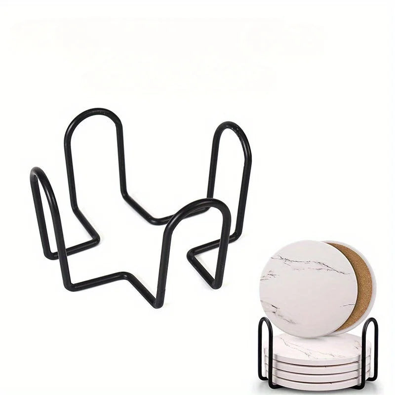 1pc Coaster Holder Mat Storage Rack Table Mat Holder Tea Coffee Mug Placemat Storage Organizer Table Kitchen Accessories