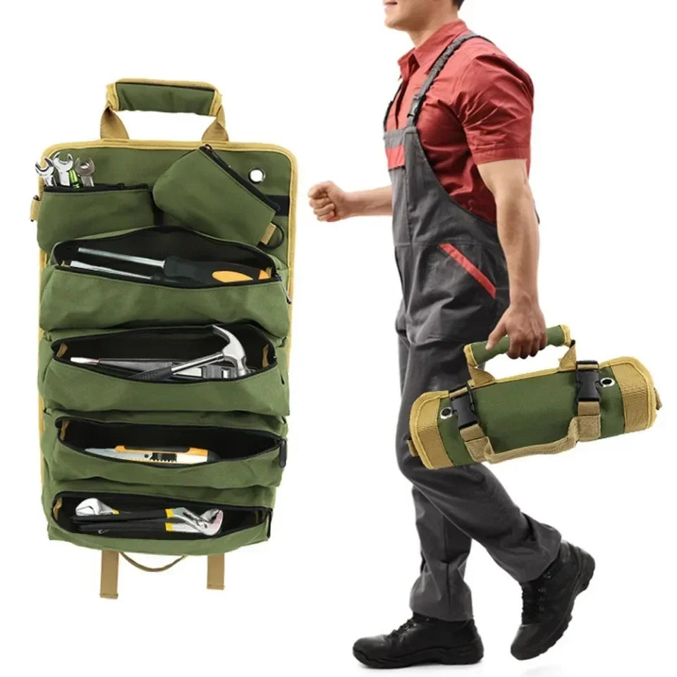 Hardware Tool Bag Portable Storage Container Oxford Waterproof Organizer Bags Outdoors Professional Multi-Pocket Organizer Pouch