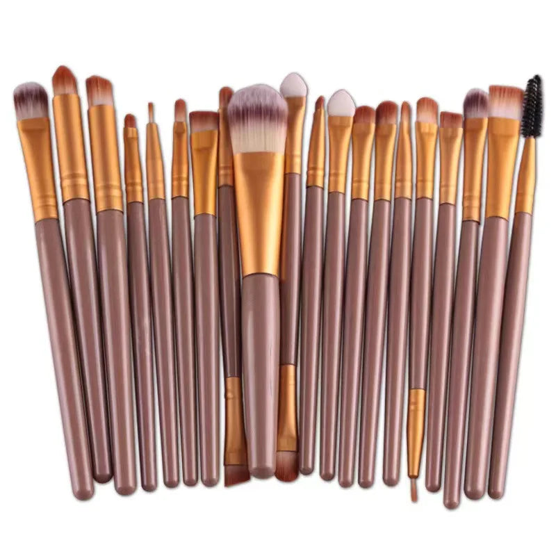20-Piece Eye Brush Set – Complete Eyeshadow & Eyeliner Tools