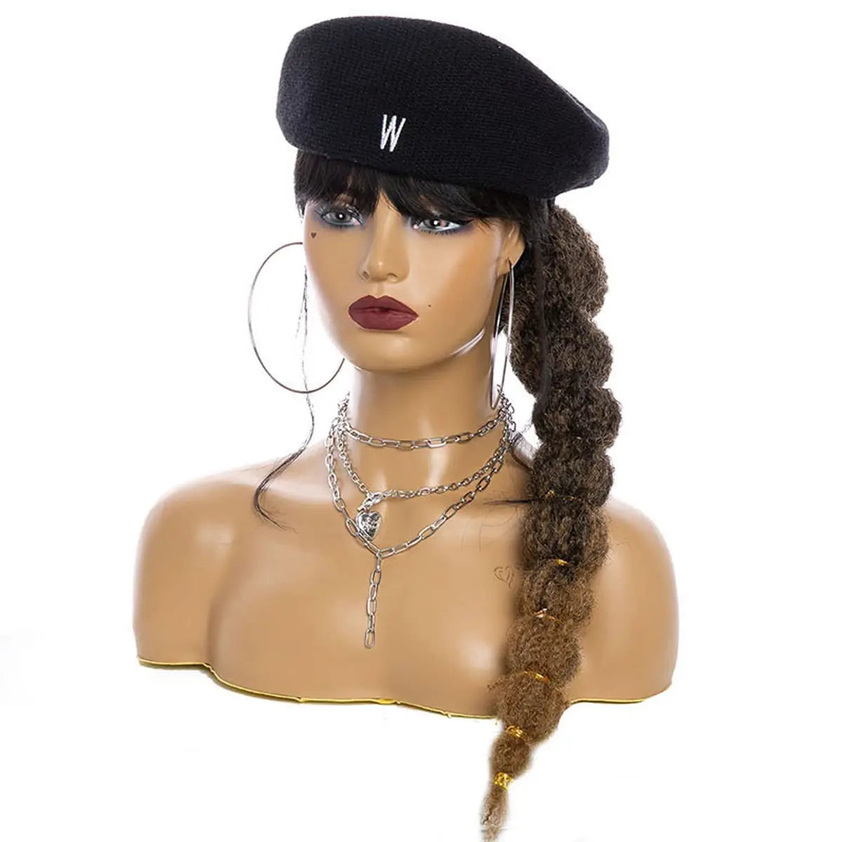 Kinky Afro Bubble Ponytail Extension for Women 18-28 Inch Long Drawstring Ponytail Natural Black Clip on Ponytails Synthetic