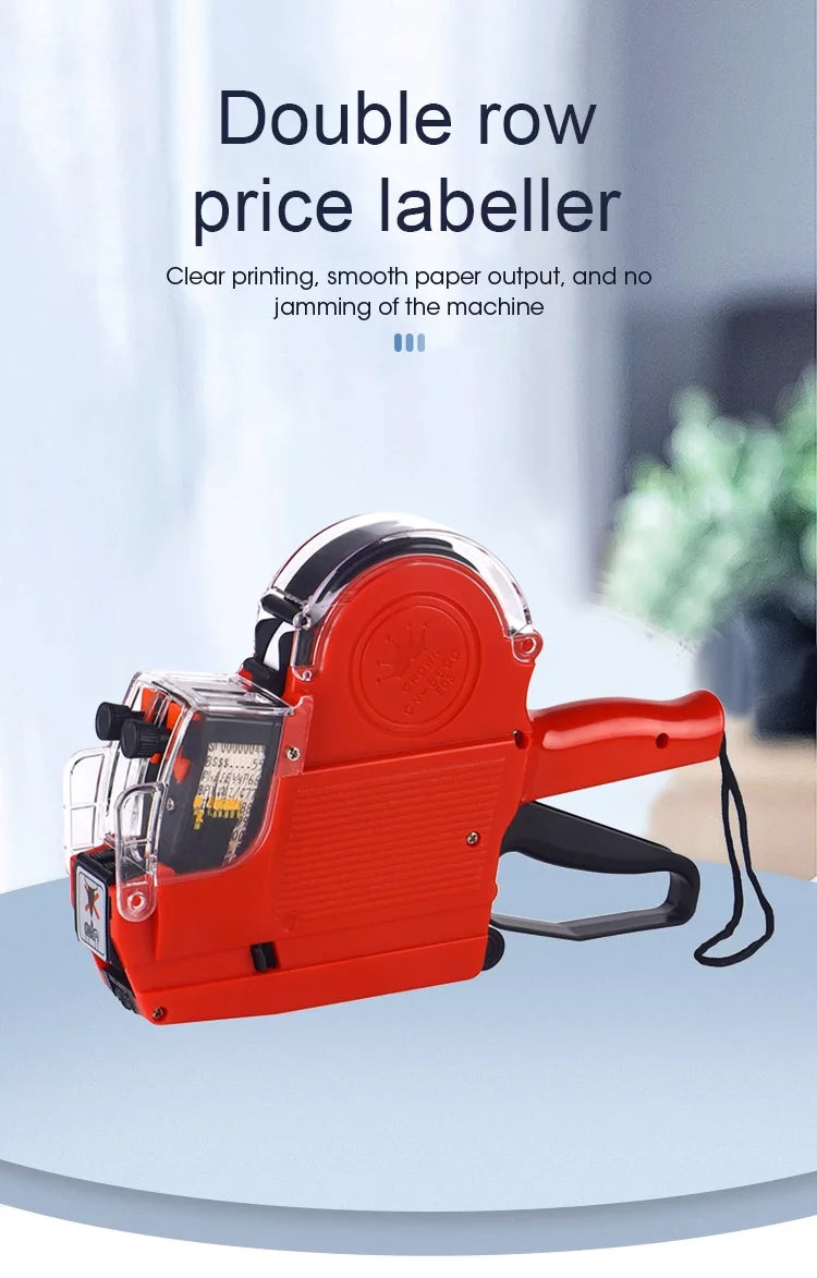 1 piece two line 10 character labeling machine price label gun label 2 lines suitable for retail store pricing label display too