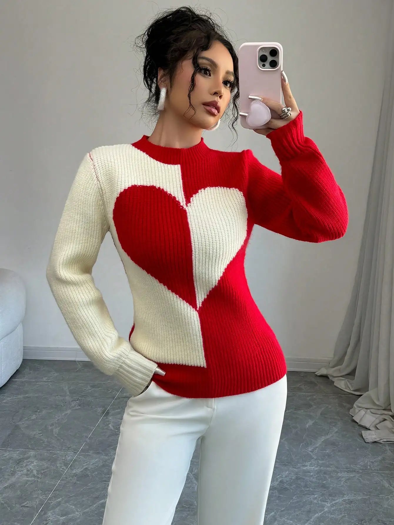 Heart Knit Sweater