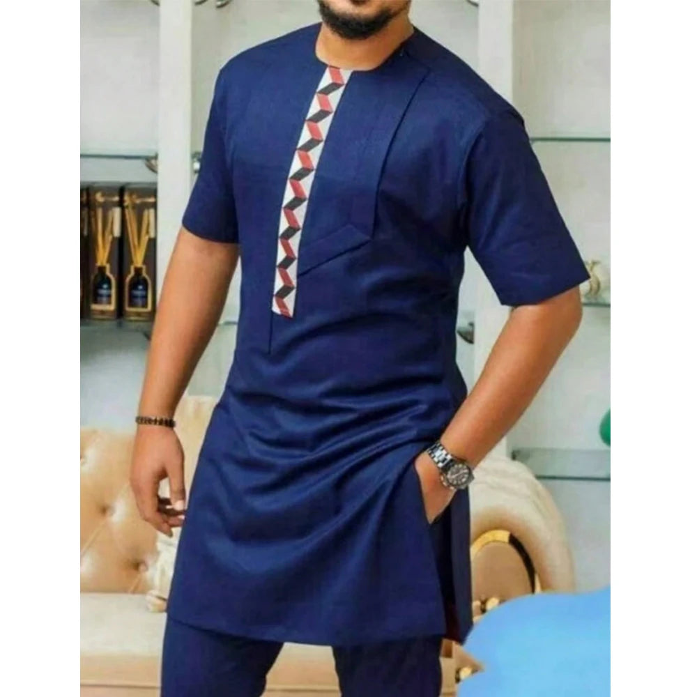 Men's traditional clothing African ethnic style men's suit 2-piece embroidered luxury suit men's casual festival wear Outfits