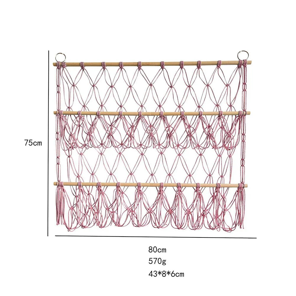 Stuffed Animal Storage Hammock Stuffed Animal Net With Hanging Hooks Hanging Toy Organizer For Children's Room Nursery