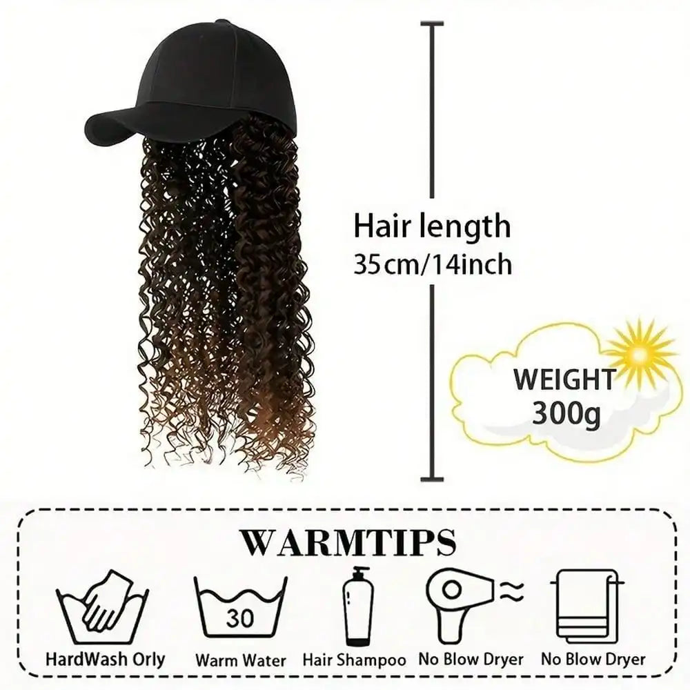 Long Hair Wig Hat