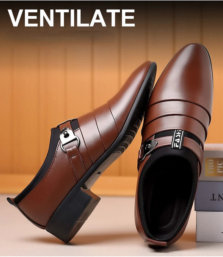 Zapatos de vestir para hombre, mocasines formales para traje de boda para hombre, zapatos de oficina para boda, mocasines sin cordones, zapatos de vestir elegantes para hombre