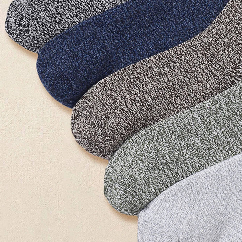 5 Pairs Of Premium Merino Wool Crew Socks For Men And Women Soft Breathable Moisture Wicking For Winter Outdoor Activities
