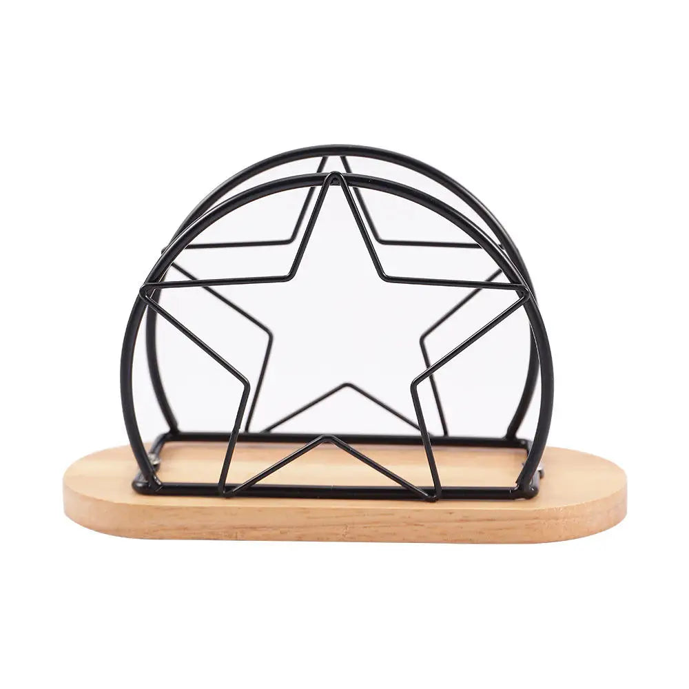 Napkin Holder, Suitable for Kitchen, Restaurant, and Outdoor Use, Matches Various Dining Room Decor Styles, Black,Gold