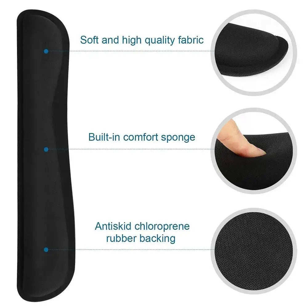 Wrist Rest Mouse & Keyboard Pad with Non-Slip Base Wrist Rest Pad Ergonomic Mousepad For Typist Office Gaming PC Laptop Computer