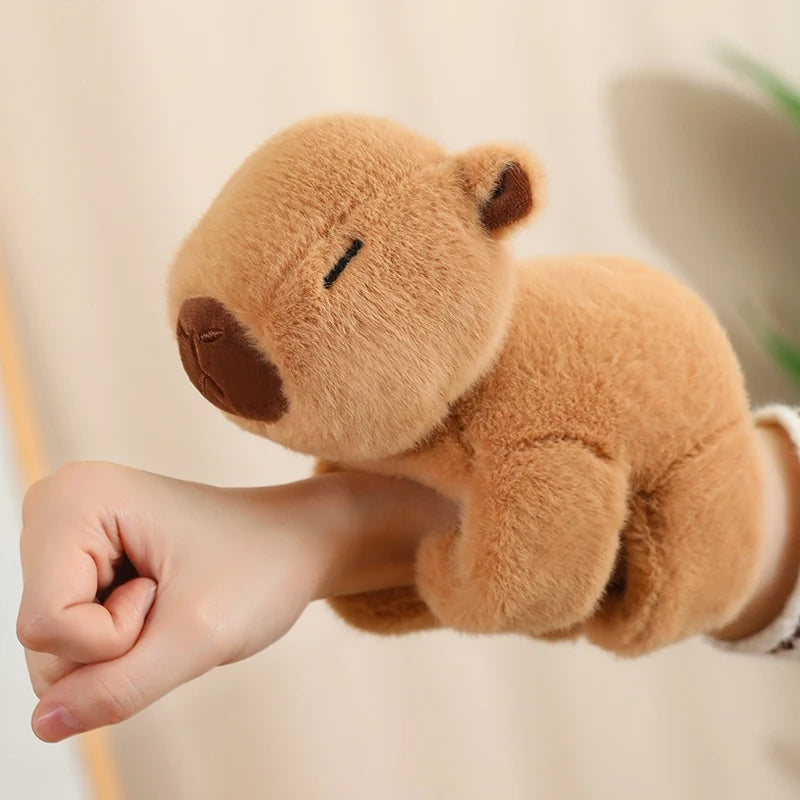 Creative Stuffed Animals Raccoon Fox Husky Cat Monkey Papa Circle Toy Wrapped Around Arm Doll Toys For Kids Birthday Gift