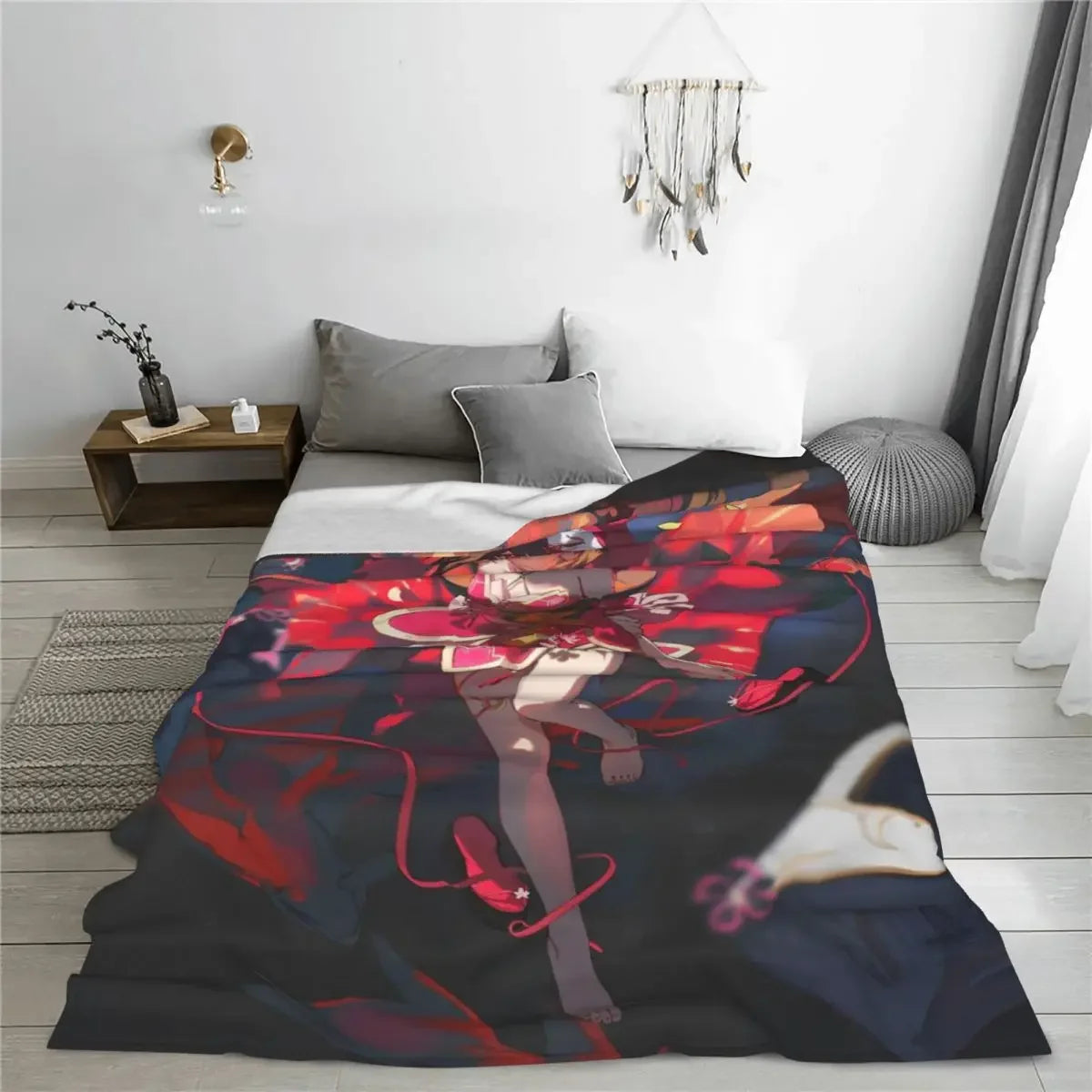 Anime Baby Blankets Sofa Cover Fleece Winter Cute Cartoon Portable Soft Throw Blanket for Bed Bedroom Bedspread