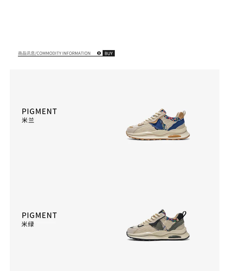 Men's Shoes Spring New Casual Versatile Comfortable Fashion Trend Niche Non-slip Wear-Resistant Retro Sneakers