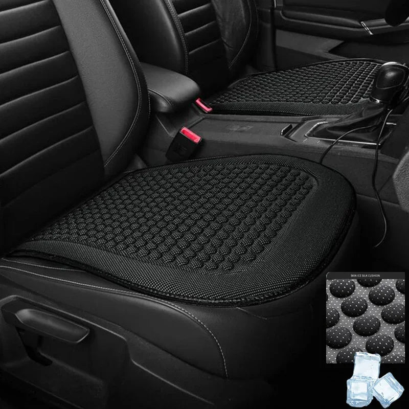 Universal Car Seat Cushion Cover Ice Silk Breathable Summer Cool Auto Cushion Vehicle Backrest Car Interior Accessories