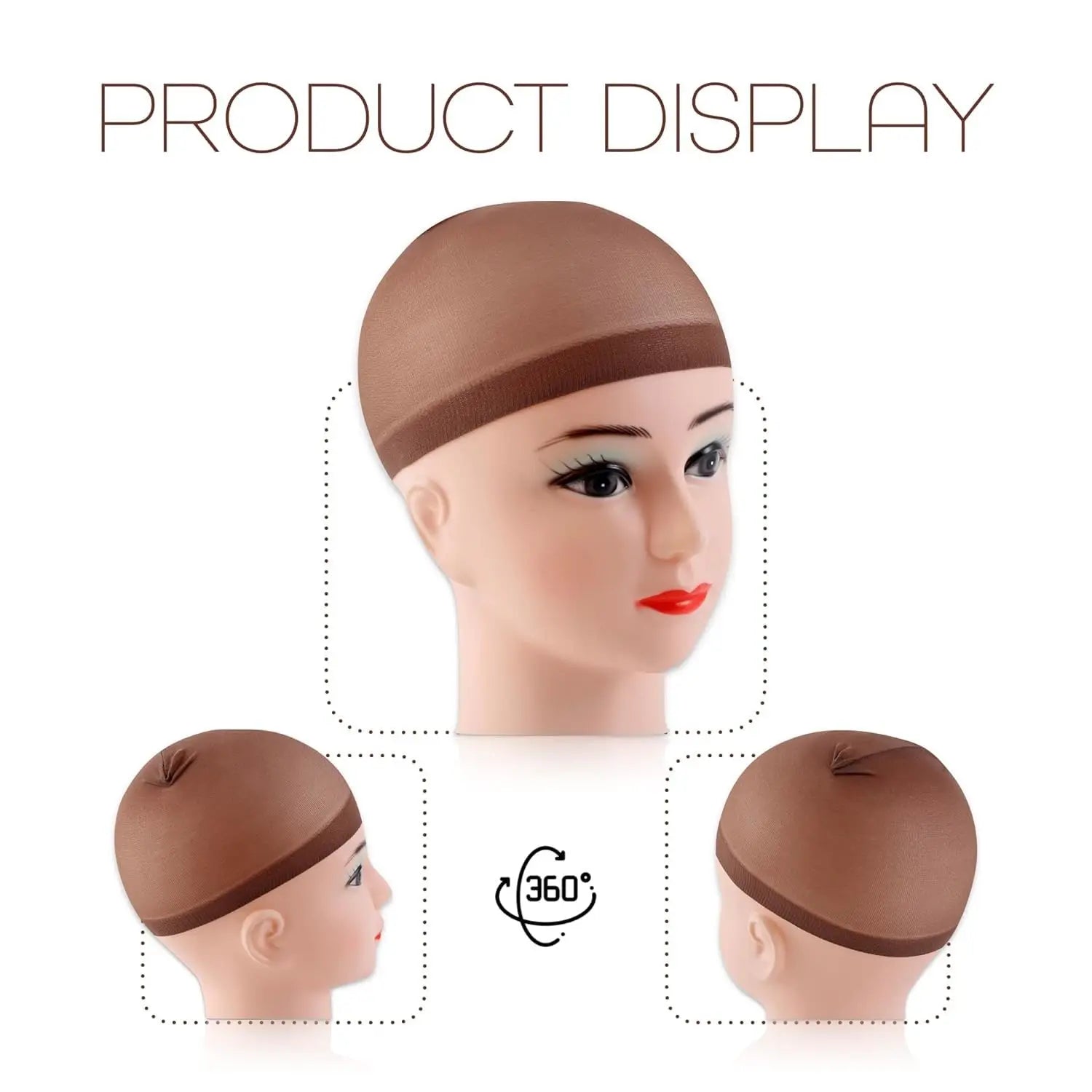 Wig Grip Bands and Dome Mesh Wig Caps for Keeping Wigs in Place Stocking Wig Caps for Women Christmas&Winter Gifts
