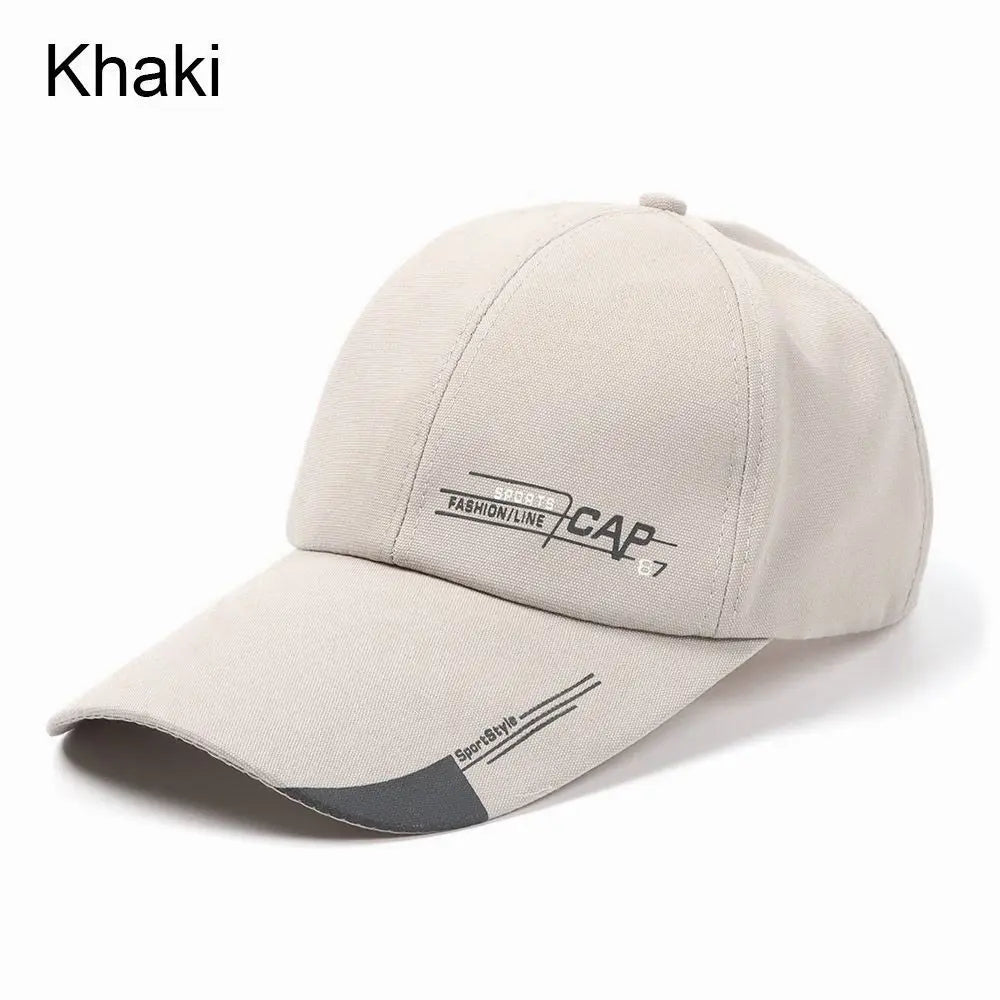 Long Brimmed Baseball Cap Fashion Versatile Solid Color Dad Hat Adjustable Sun Hat Leisure Outdoor