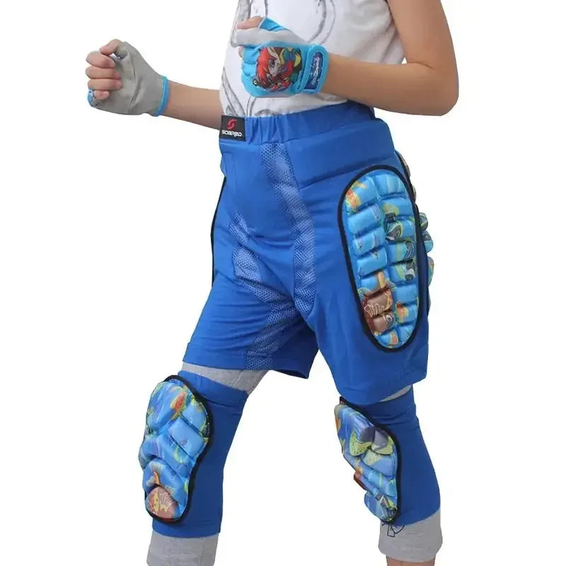 Pantalones cortos de esquí y snowboard, de EVA, con almohadilla protectora de cadera 3D para niños, equipo de protección para patinaje y equitación, protector acolchado resistente a caídas.