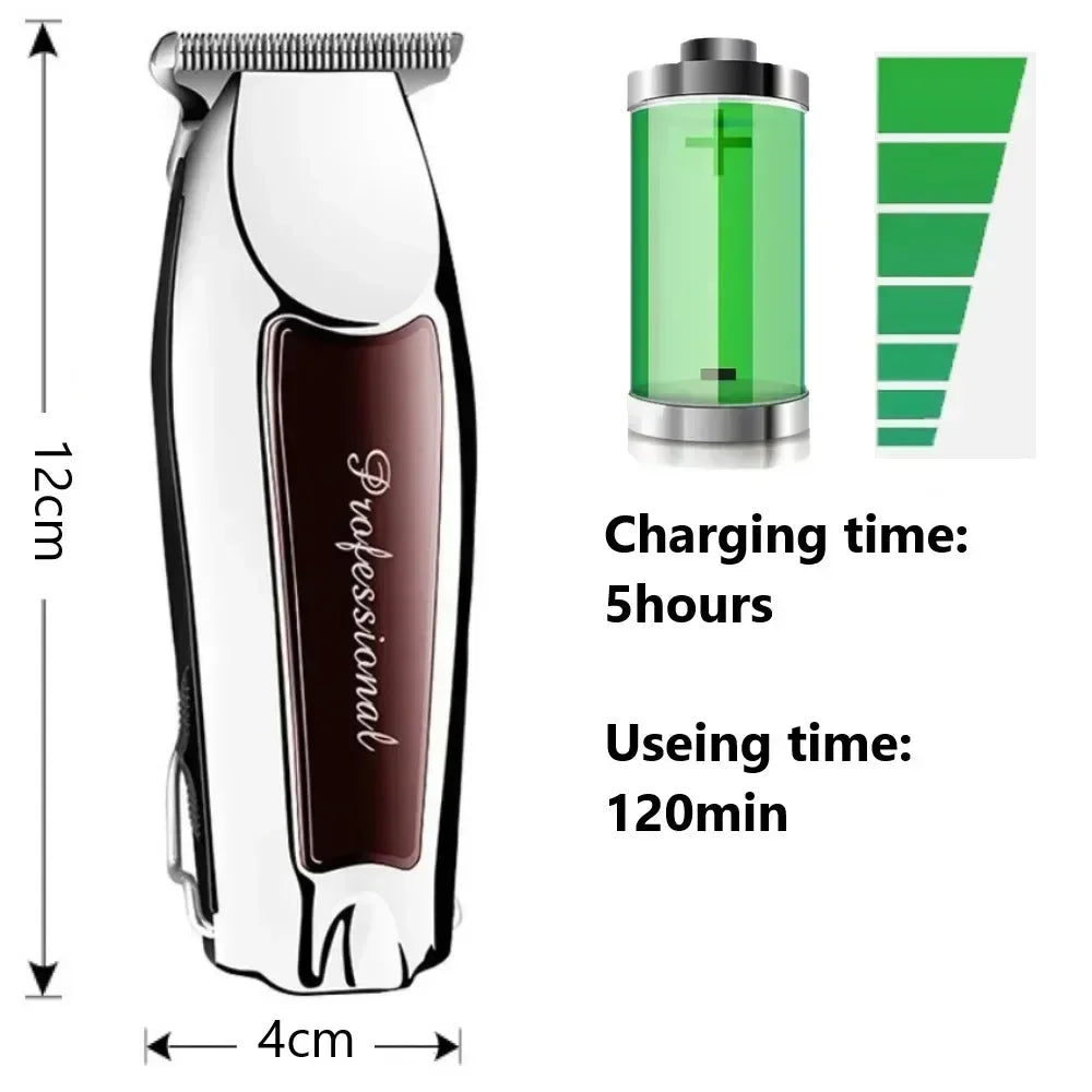 Hair Clipper Cordless Hair Cutting Machine Electric Hair Clipper Professional Haircut Barber DLC Blade Trimmer for Men Clippers