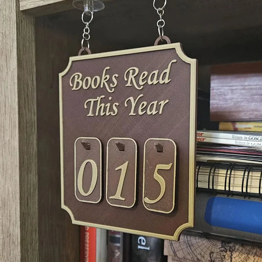 New Hanging Bookshelf Counter Bookish Decor Reading Record Board Hanging Bookshelf Decoration Home Festival Decoration Gifts