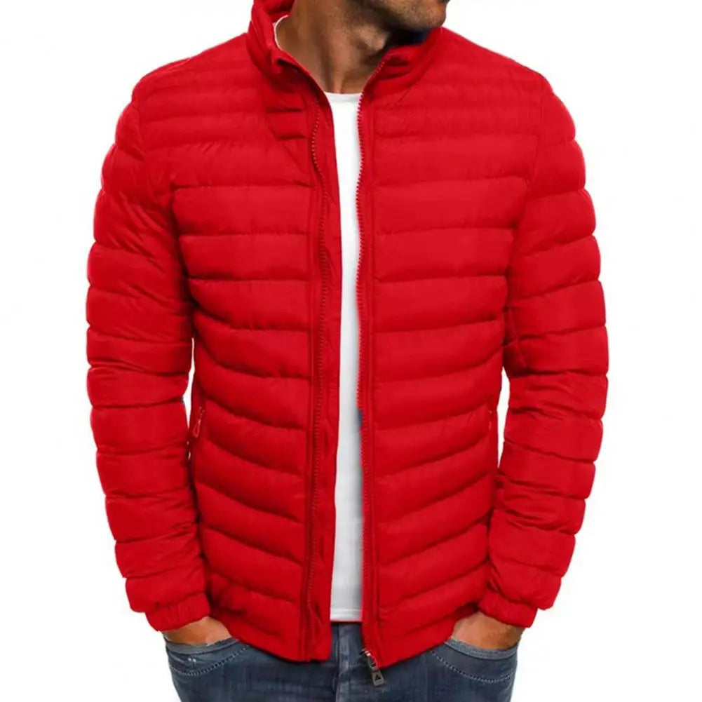 Men’s Stand Collar Puffer Jacket