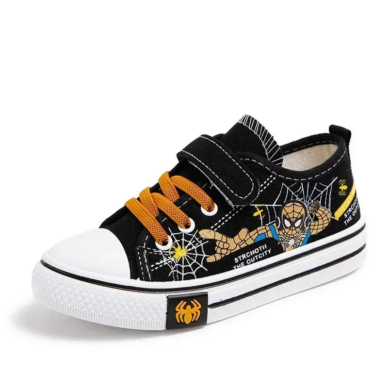 Disney Spiderman Children Canvas Shoes Girls Running Sneakers Spring Fashion Teenager Kid