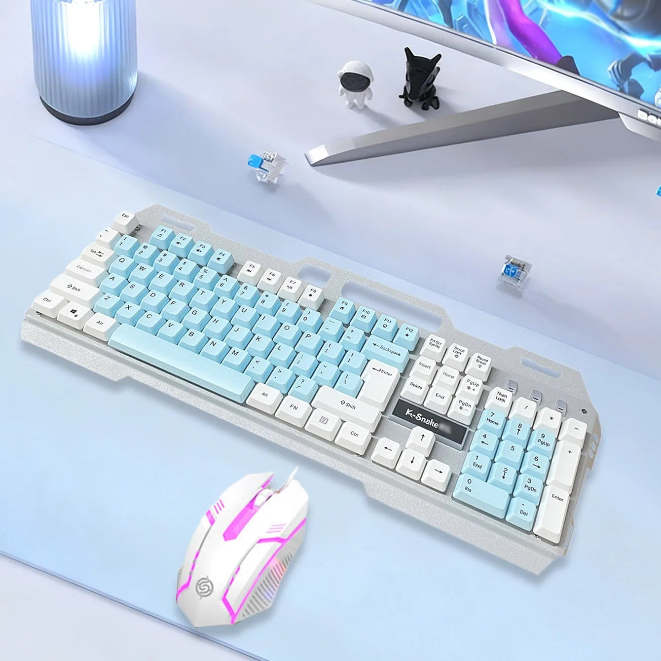 Glow Keyboard & Mouse Set