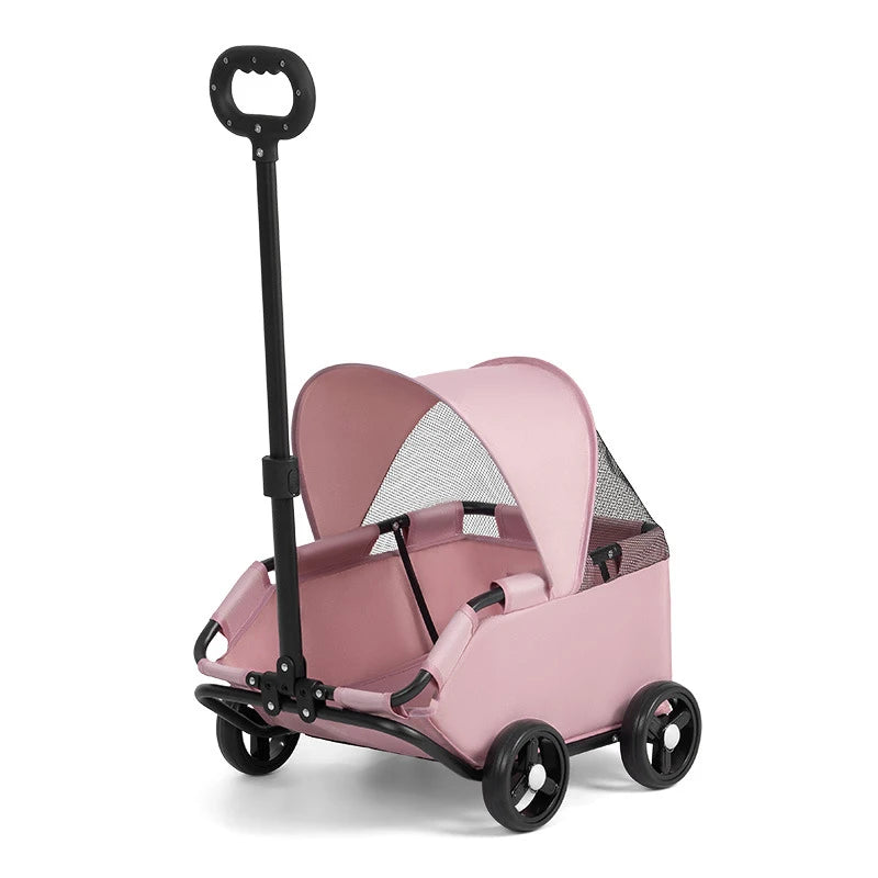 Pet Dogs Cats Strollers for Outgoing Car Travel Accessories Lightweight and Foldable Carriers Bags Pet Products Supplies
