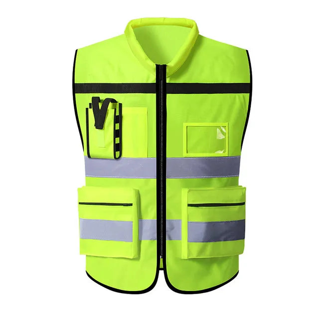 Chaleco de seguridad con logotipo personalizado – Duradero, reflectante y diseñado para uso profesional