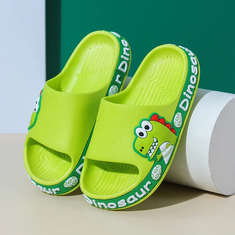 New summer children slippers Kids shoes Cartoon dinosaur slippers Soft soled anti-skid sandals kids shoes zapatos niña chausson