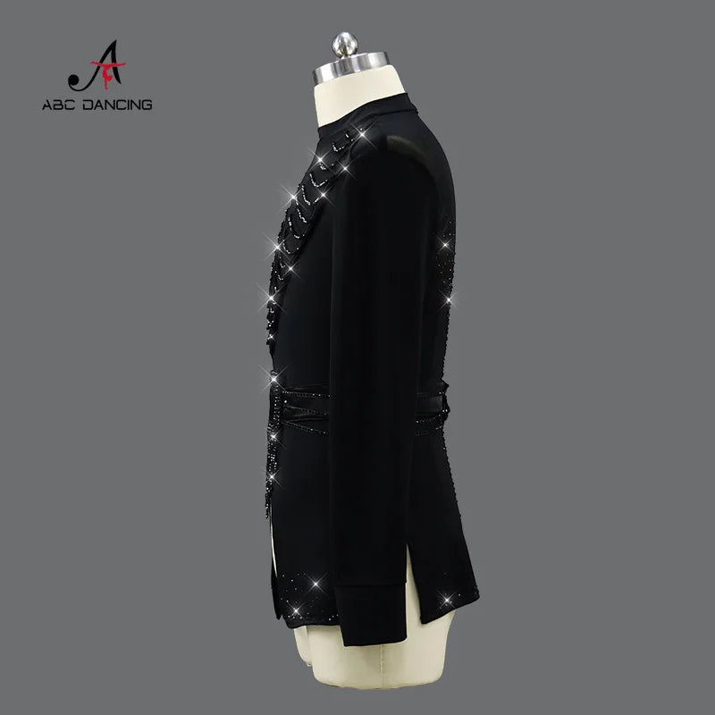 New Man Latin Dancewear Performance Dance Top Prom Costume Sports Suit Kids Outfits Plus Size Clothing Cabaret Customized