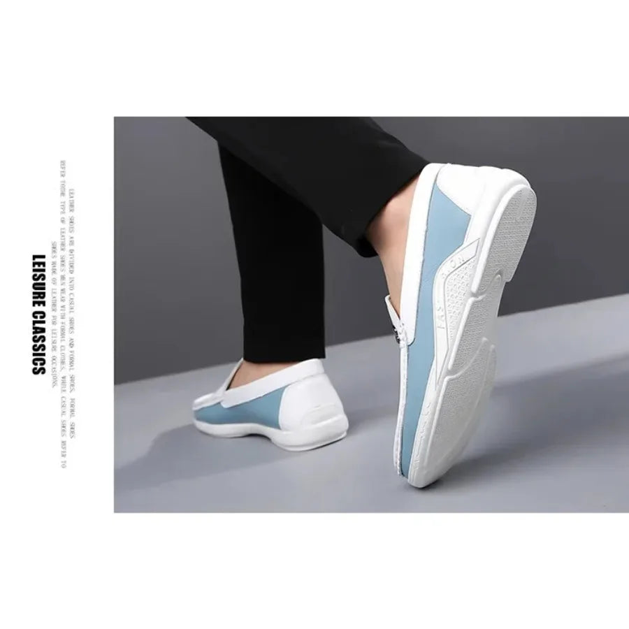Mens Leather Shoes 2025 Casual Slip on Formal Dress Loafers Breathable Soft Flats for Male Non Slip  Office Work Shoes  sneakers