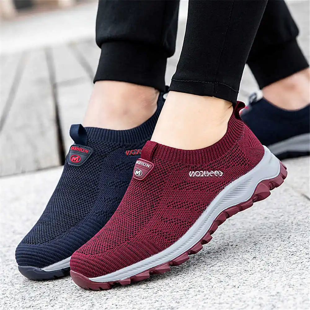 Lightweight Lace-free Woman Sneakers 47 Nursing Tenis Retro Brand Flat Shoes Sports Practice Novelties 2025elegant