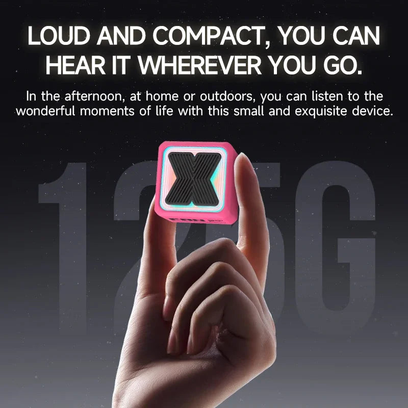 Mini Bluetooth Speaker Mini Portable Stereo Surround Wireless Speaker with Loud Stereo Sound Outdoor Sound for Child Gift