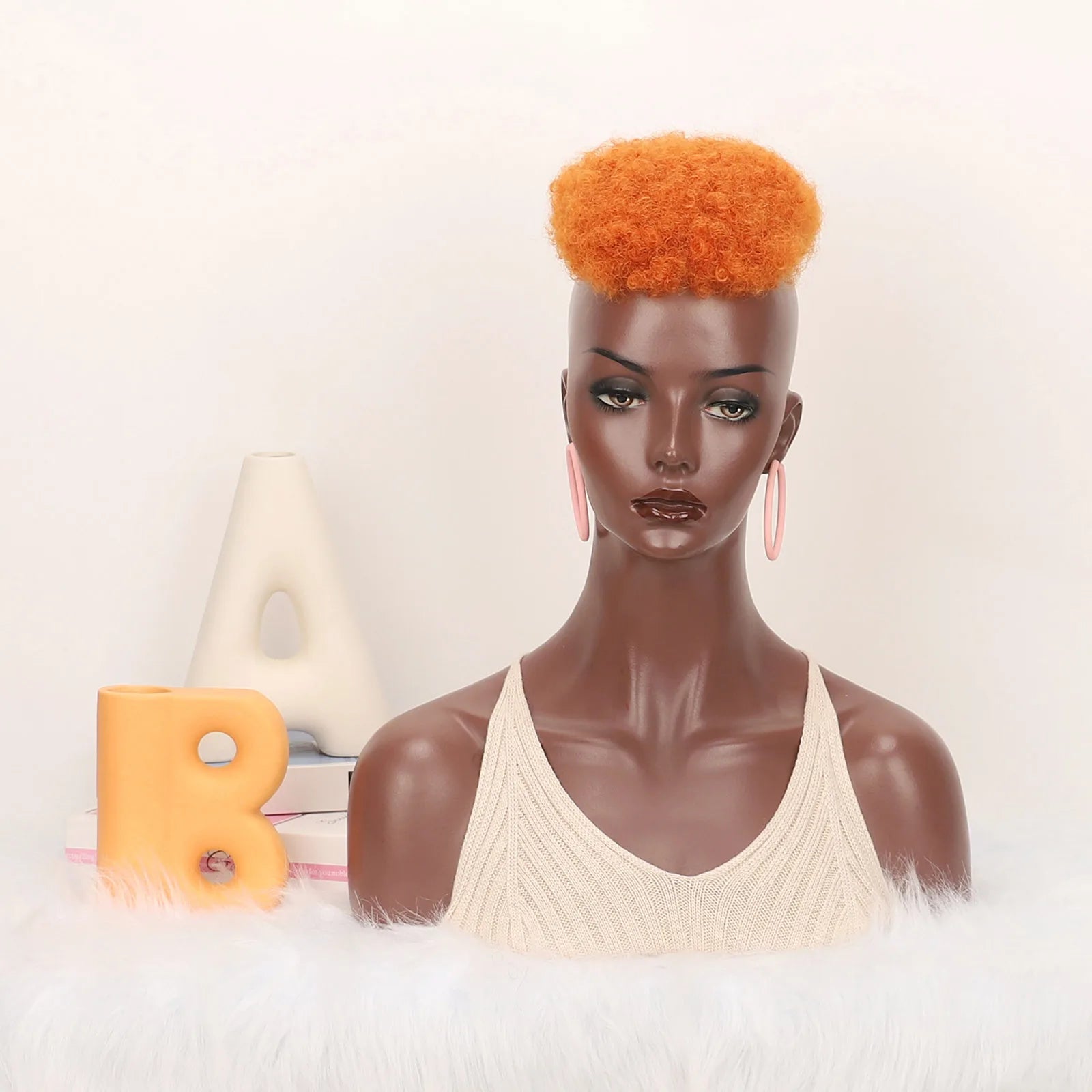 Jeedou Toupet Synthétique Postiche Cheveux Courts Bouclés Clip Sur Perruque Cheveux Afro Femmes Perruque Homme Pour Crâne Chauve Cheveux Clairsemés