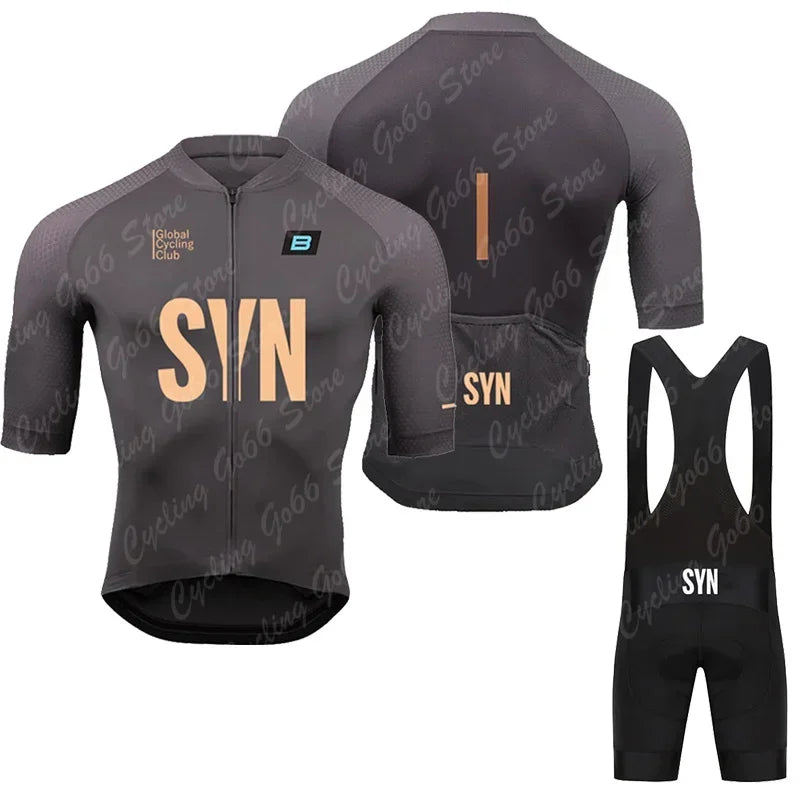Men Summer SYN BIEHLER Cycling Jersey Set Breathable Racing Cycling Jersey Sport Mtb Bicycle Jersey Bike Cycling Clothing Suit