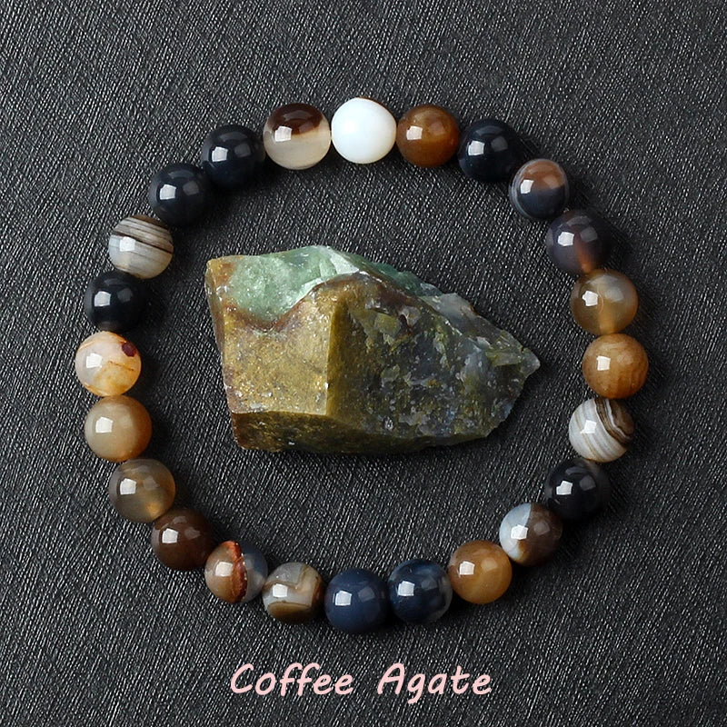 Pulsera de amatista genuina con cristales naturales para mujer, pulsera de amatista hecha de cuentas de piedra natural real, purificante para el cuerpo.