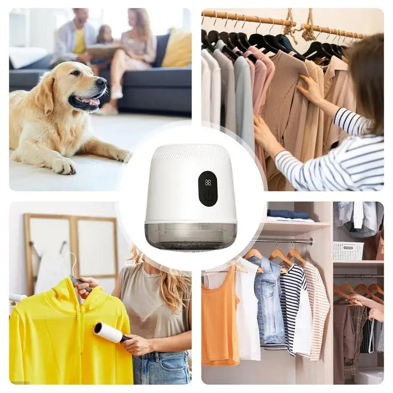 Elektrisk lofjerner for tekstiler