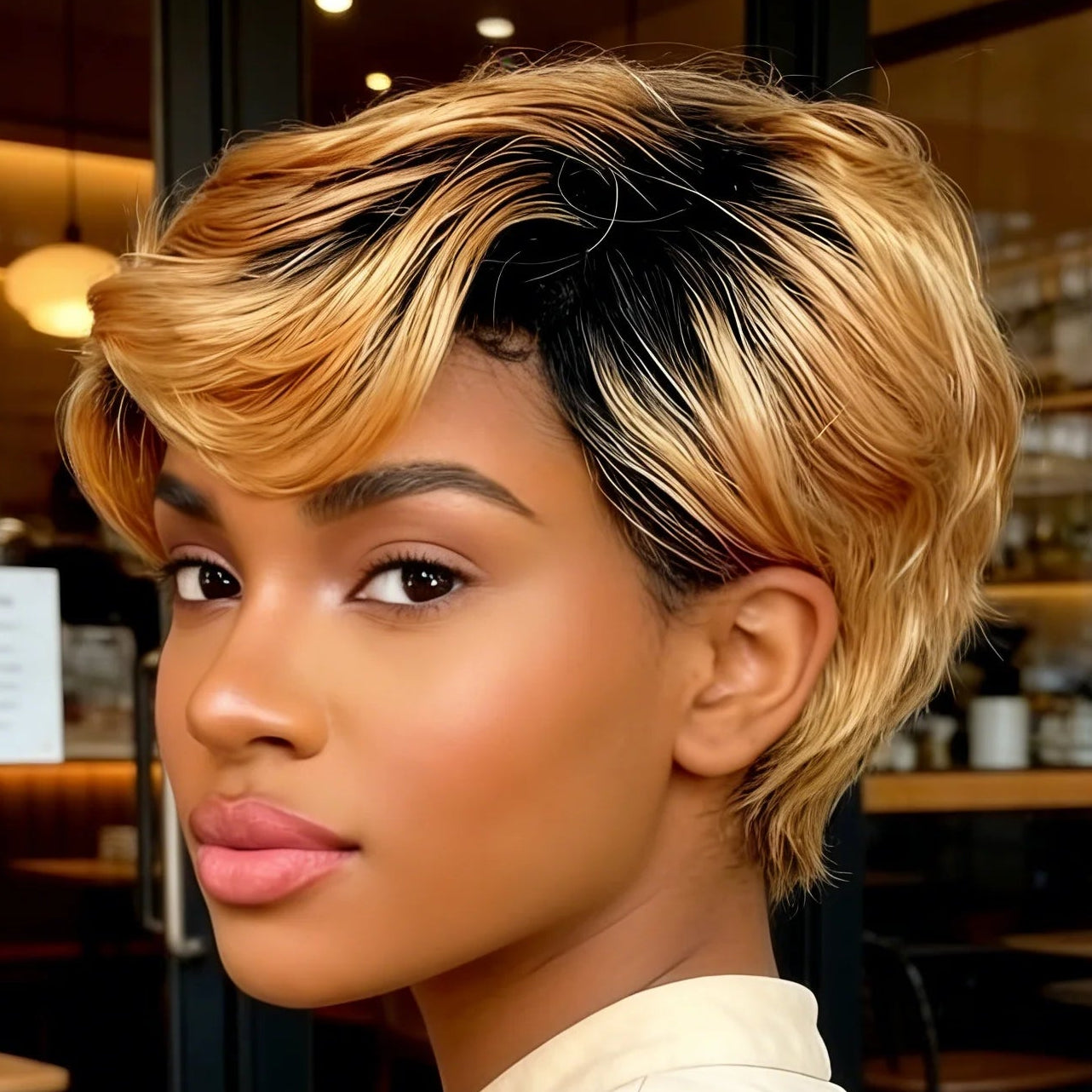 1B/30 Layered Pixie Wig