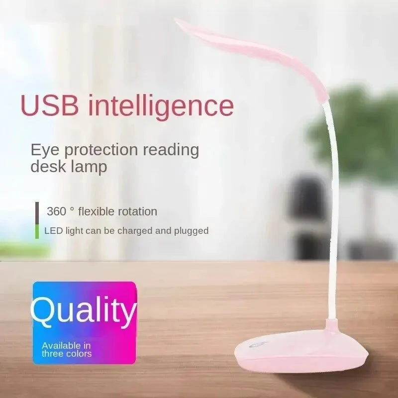LED Reading Desk Lamp Portable Desk Lamps USB Charging Table Light Touch Dimming Learn Eye Protection Light Room Office Lighting