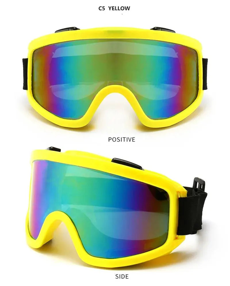 Protective Glasses Motorcycle Helmet Outdoor Sports Windproof Dustproof Eye Glasses Ski Snowboard Goggles Motocross Riot Contr