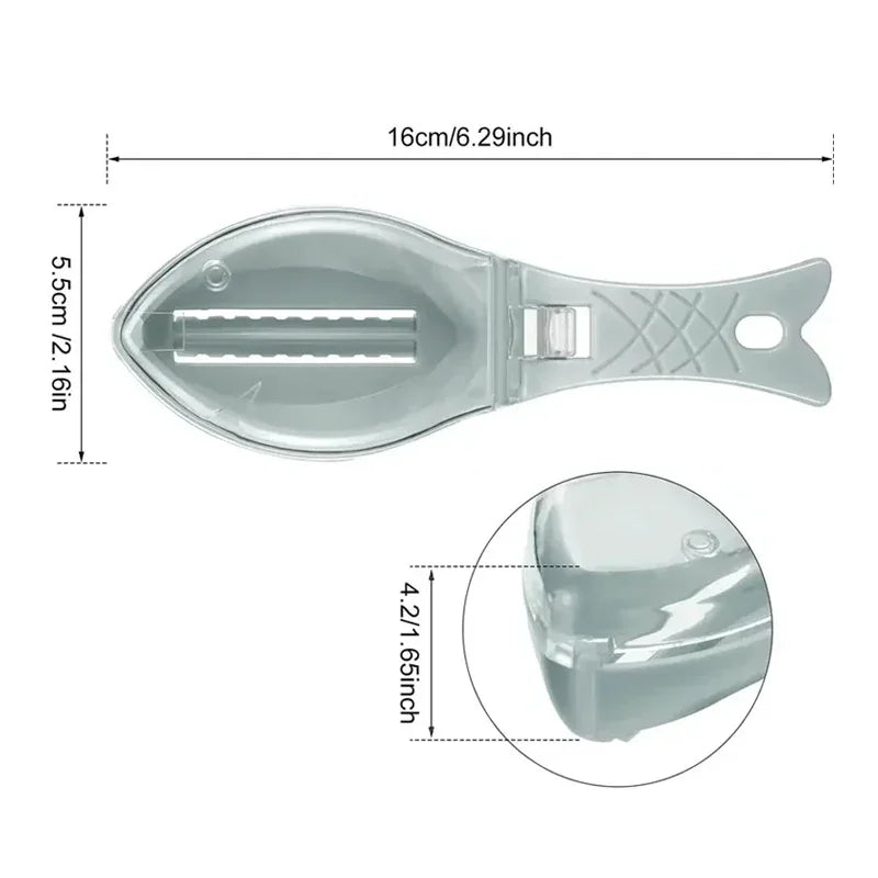 Ralladores de Escamas de Pescado Raspador Herramienta de Limpieza de Pescado Dispositivo para Raspar Escamas con Tapa Herramienta de Cocina para Cocinar Pescado Herramientas de Cocina