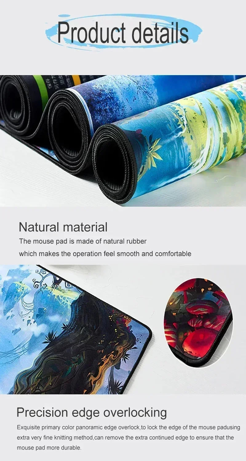 Gaming Mouse Pad Mousepad Gamer Desk Mat Large Keyboard Pad Xll Carpet Computer Table Surface For Accessories Xl Ped Mauspad