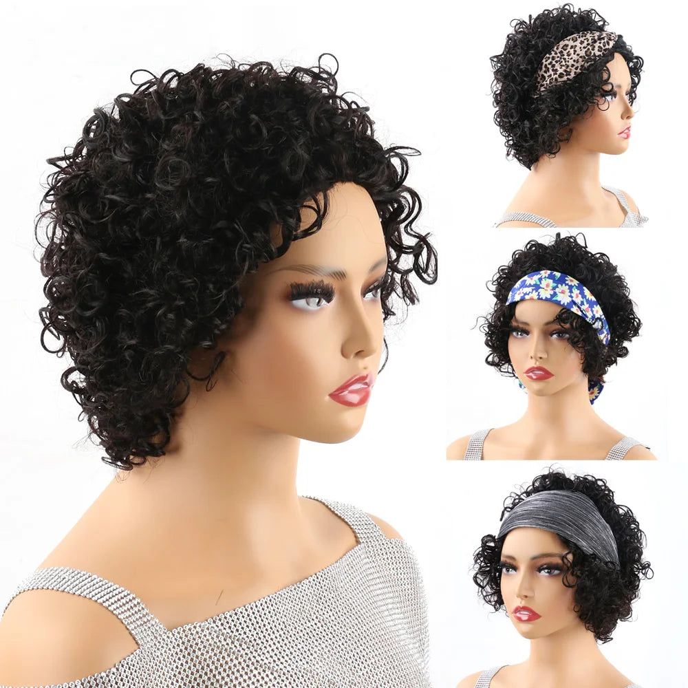 Short Curly Pixie Wig