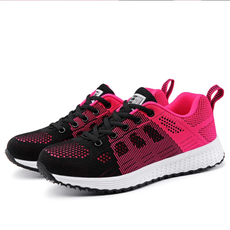 Damesneakers Vår- og sommersko for kvinner Sportssko Uformelle sneakers Mote Zapatillas De Mujer Myke vulkansko for kvinner