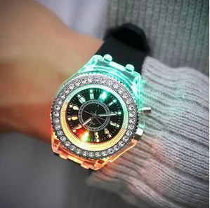 Reloj LED Multicolor de Goma – Divertido, Llamativo y Moderno para Todos